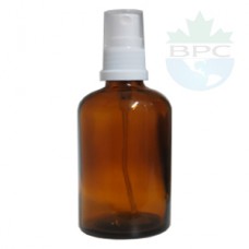 100 ml Amber Glass Bottle With White Sprayer