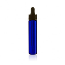 10ml Slimline Blue Glass Bottle With Dropper