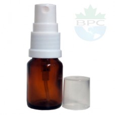 10 ml Amber Bottle With White Sprayer