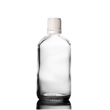 120 ml Glass Bottle With Tamper Evident White Cap