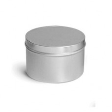 4 OZ Deep Metal Tin With Slip  Cover Top