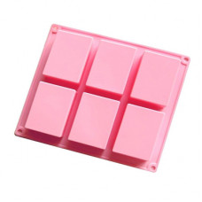 6 Cavity Rectangle Soap Mold