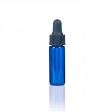 1 Dram Blue Glass Vial With Dropper