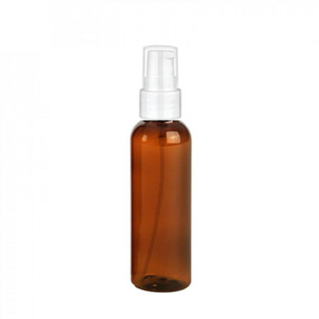 2 Oz Amber Bottle With White Treatment Pump