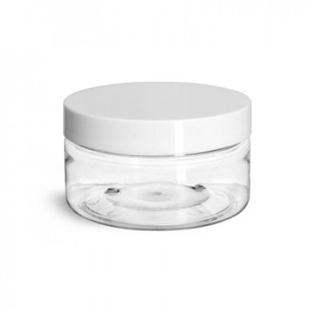 2 Oz Pet Jar With White Cap