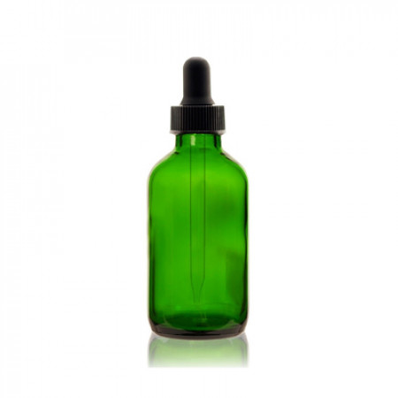 2 Oz Green Bottle With Black Atomizer