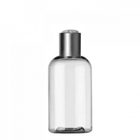 2 Oz Boston PET Bottle With Silver Disc Top