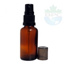 30 ml Amber Glass Bottle With Black Sprayer