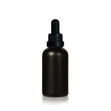 30ml Black Glass Bottle With Tamper Evident Dropper