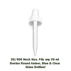 30 ml White Dropper 20/400 Neck Size