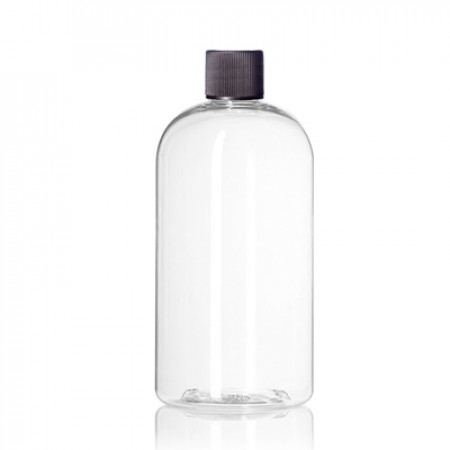 32 Oz Boston PET Bottle With Black Cap