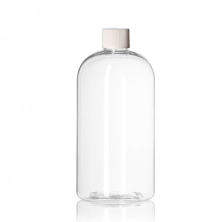 32 Oz Boston PET Bottle With White Cap