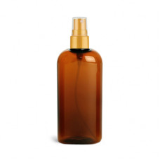 4 Oz Amber PET Bottle With Orange Sprayer