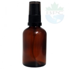 50 ml Amber Glass Bottle With Black Sprayer