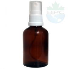 50 ml Amber Glass Bottle With White Sprayer