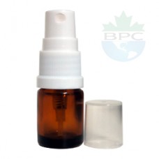 5 ML Amber Bottle With White Sprayer