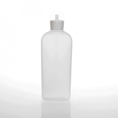 5 Oz Natural Oval Bottle With Spout Cap