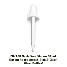 60 ml White Dropper 20/400 Neck Size