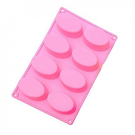  8 Cavity Oval Soap Mold