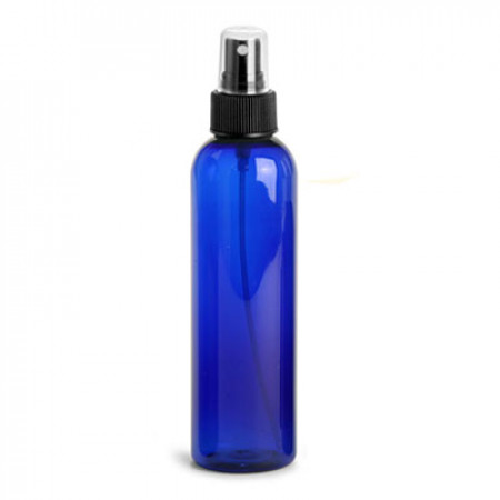 8 Oz Blue Pet Cylinder With Black Sprayer