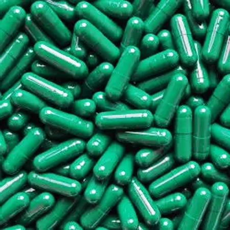 Glow Green Gelatin Capsule Size 00