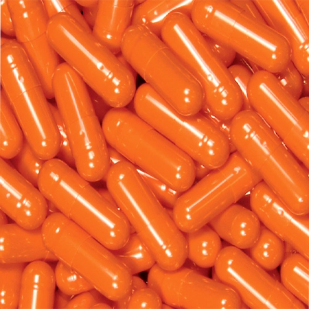 Orange Gelatin Capsules Size 00