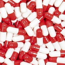 Red & White Gelatin Capsules Size 00