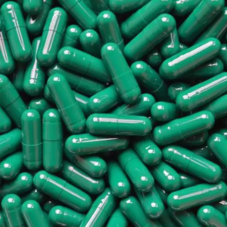 Green Gelatin Capsule Size 0