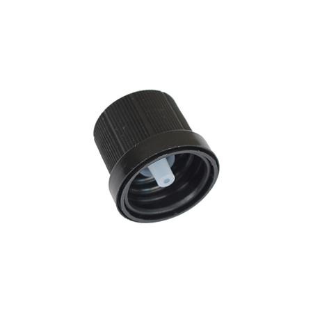 18mm Tamper Evident Black Cap