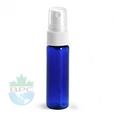 1 Oz Blue PET Bottle With White Sprayer