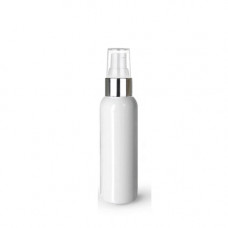 2 Oz White Bottle With Silver White Treatment Pump