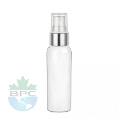 2 Oz  White PET Bottle With Sprayer