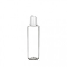 2 Oz Square PET Bottle With White Disc Cap