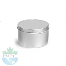 2 OZ Deep Metal Tin With Slip Cover Top