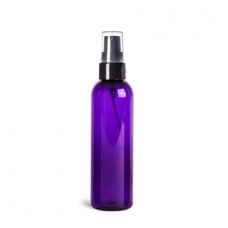 4 Oz Purple PET Bottle With Black Treatment Pump