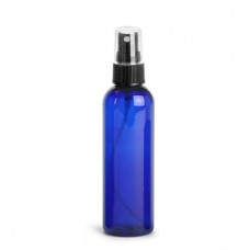 4 Oz Blue PET Bottle With Black Sprayer