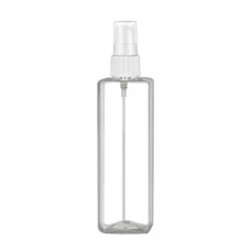 4 Oz Square PET Bottle With White Sprayer