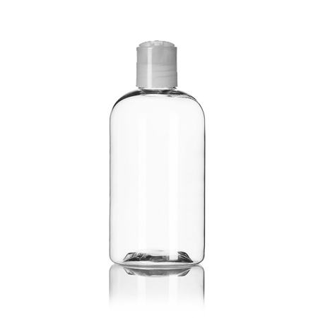 8 OZ Boston Pet Bottle With Natural Disc Top Cap