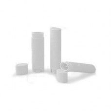 White Oval Lip Balm Tube .15 Oz 