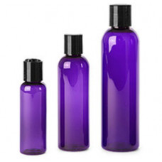 Purple Pet Bottles With Blk Disc Top