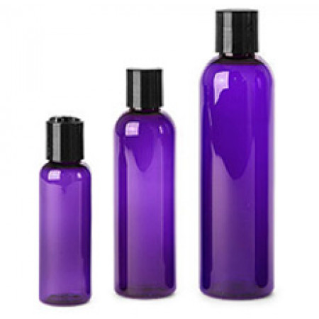 Purple Pet Bottles With Blk Disc Top