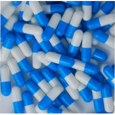 Blue & White Gelatin Capsules Size 0